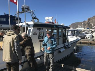 Der gøres klar til afgang fra Sisimiut med bådfirmaet Sirius